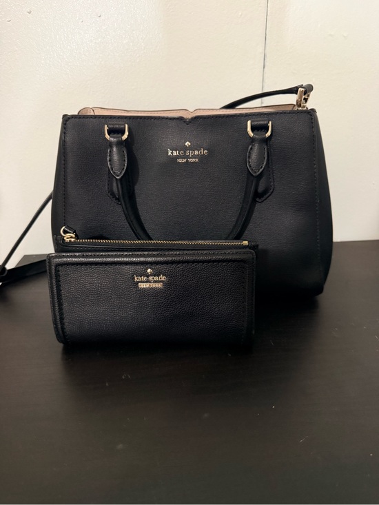 kate spade Handbags - kate spade Black Leather Satchel with Matching Wallet